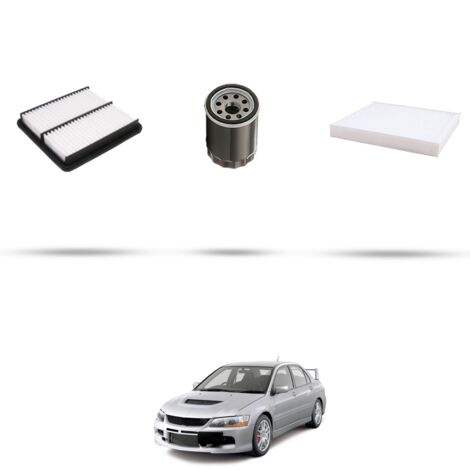 Kit tagliando 3 filtri compatibile con Mitsubishi Lancer VIII 2.0 16v 217kw dal 2008 (1/4)