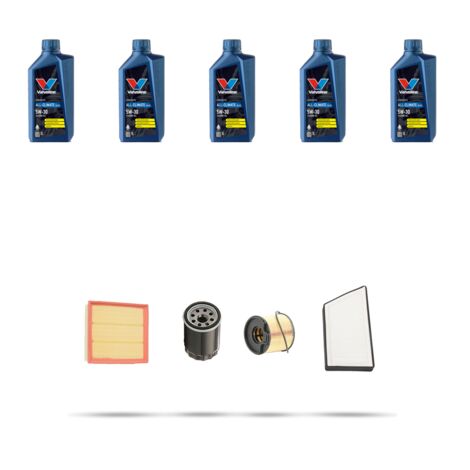 Kit tagliando 4 FILTRI e 5L OLIO compatibile con Peugeot 206 2.0 HDi 66kw dal 1999 (1/5)