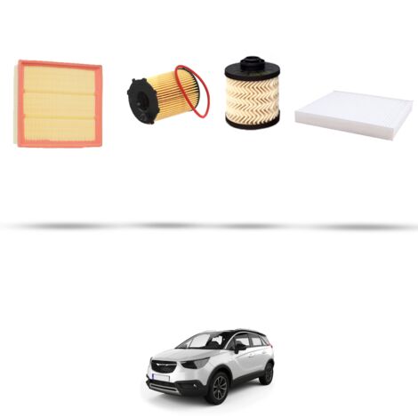 Kit tagliando 4 filtri compatibile con Opel Crossland X (P17) 1.6 Diesel 88kw dal 2017 (1/5)