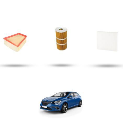 Kit tagliando 3 filtri compatibile con Renault Megane IV 1.8 DCI 110kw dal 2019 (1/4)