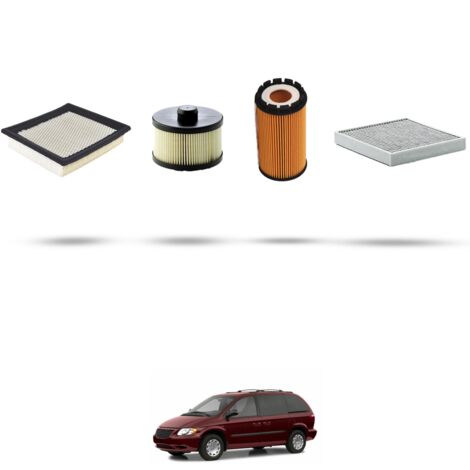 Kit tagliando 4 filtri compatibile con Chrysler Voyager (RG) 2.5 CRD 105kw dal 2001