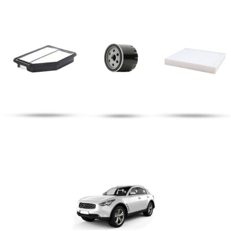 Kit tagliando 3 filtri compatibile con Infiniti FX 30d 175kw dal 2010 (1/4)