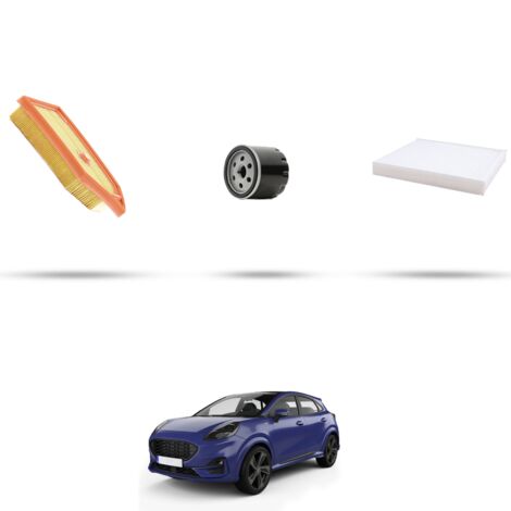 Kit tagliando 3 filtri compatibile con Ford Puma II 1.0 Flexifuel 92kw dal 2021 (1/4)
