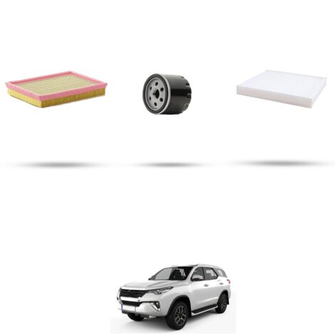 Kit tagliando 3 filtri compatibile con Toyota Fortuner II 2.5 Diesel 75kw dal 2016 (1/4)
