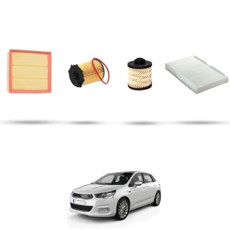 Kit tagliando 4 filtri compatibile con Citroen C4 II 1.6 BlueHdi 88kw dal 2014 (1/5)