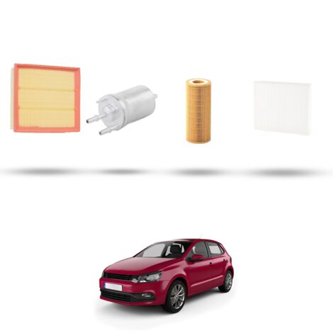 Kit tagliando 4 filtri compatibile con Vw POLO V (6R,6C) 1.2 51kw Dal 2009 (1/5)
