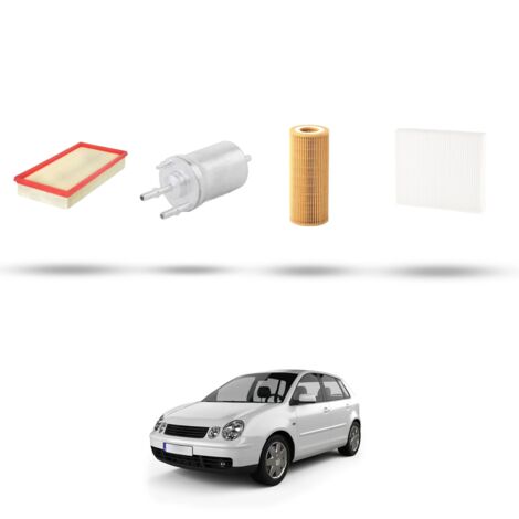 Kit tagliando 4 filtri compatibile con Vw POLO IV (9N) 1.2 12v 47kw Dal 2001 al 2007 (1/5)