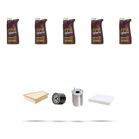 Kit tagliando 4 FILTRI e 5L OLIO compatibile con Renault Megane III 1.5 DCI FAP 63kw dal 2008 (1/5)