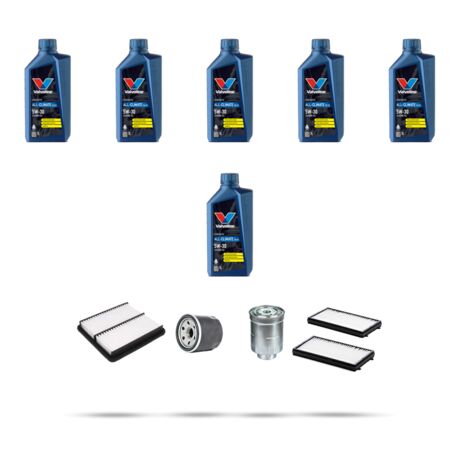Kit tagliando 4 FILTRI e 6L OLIO compatibile con Mazda 3 (BL) 2.2 CD 136kw dal 2009 (1/5)