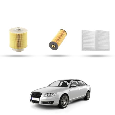 Kit Tagliando 3 filtri compatibile con Audi A6 II (C6) 4.2 v8 246kw dal 2004 al 2006 (1/4)
