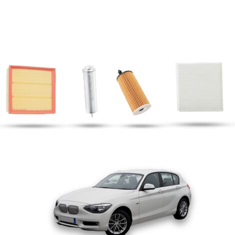 Kit Tagliando 4 filtri compatibile con Bmw Serie 1 (F20,F21) 120 d 135kw dal 2011 (1/5)