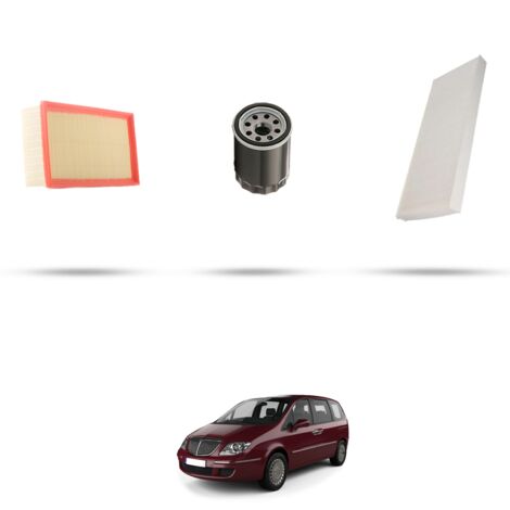Kit tagliando 3 filtri compatibile con Lancia Phedra 2.2 6V 150kw dal 2002 (1/4)