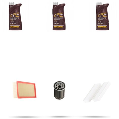 Kit tagliando 3 FILTRI e 3L OLIO compatibile con Peugeot 208 II 1.2 Pure Tech 55kw dal 2019 (1/4)