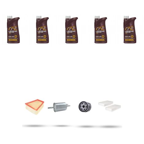 Kit tagliando 4 FILTRI e 5L OLIO compatibile con Renault Kangoo II 1.6 16V LPG 78kw Dal 2008 (1/5)