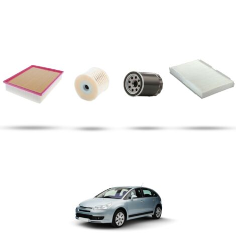 Kit tagliando 4 filtri compatibile con Citroen C4 2.0 hdi 81kw dal 2007 al 2008 (1/5)