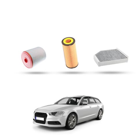 Kit Tagliando 3 filtri compatibile con Audi A6 (C7) 3.0 tfsi 220kw dal 2011 (1/4)