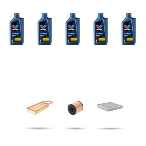 Kit tagliando 3 FILTRI e 5L OLIO compatibile con Citroen C5 III 2.0 16v 103kw dal 2008 (1/5)