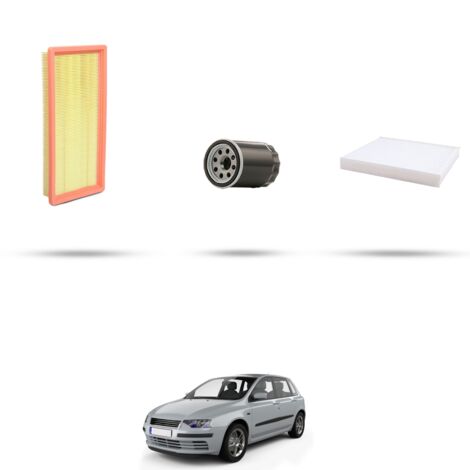 Kit tagliando 3 filtri compatibile con Fiat Stilo 1.6 16v 76kw dal 2001 al 2008 (1/4)