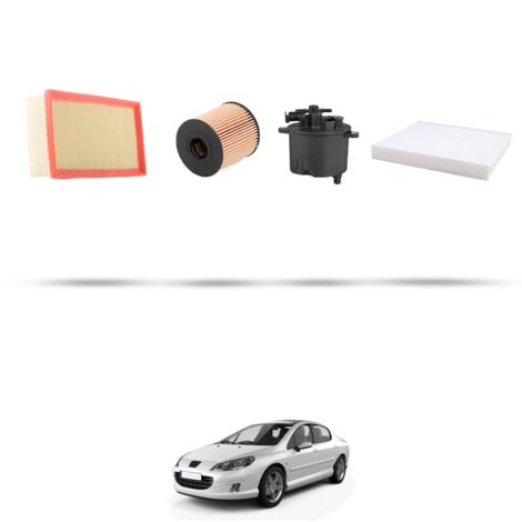 Kit tagliando 4 filtri compatibile con Peugeot 407 2.2 Hdi 125kw dal 2006 (1/5)