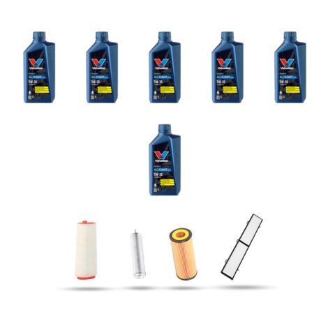 Kit tagliando 4 FILTRI e 6L OLIO compatibile con Bmw Serie 1 (E81,E82,E87,E88) 120d 120kw dal 2004 ql 2012 (1/5)