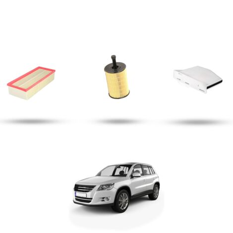 Kit tagliando 3 filtri compatibile con VW Tiguan I (5n) 2.0 TDI 103kw Dal 2007 (1/4)