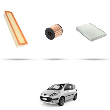 Kit tagliando 3 filtri compatibile con Peugeot 1007 1.6 16V 80kw Dal 2005 (1/4)