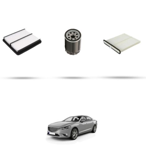 Kit tagliando 3 filtri compatibile con Mazda 6 (GJ) 2.0 Skyactiv-G 107kw dal 2013 (1/4)