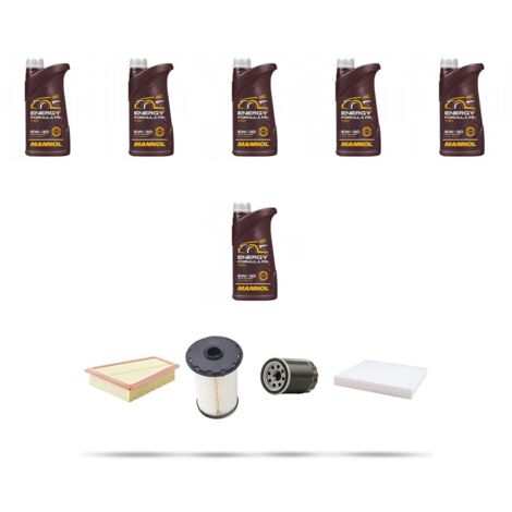 Kit tagliando 4 FILTRI e 6L OLIO compatibile con Ford Mondeo IV 1.8 tdci 92kw dal 2007 (1/5)