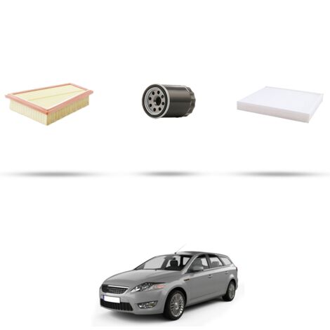 Kit tagliando 3 filtri compatibile con Ford Mondeo IV 2.0 107kw dal 2007 (1/4)