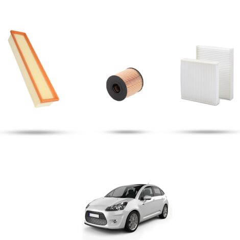 Kit tagliando 3 filtri compatibile con Citroen C3 II 1.4 lgp 70kw dal 2010 (1/4)