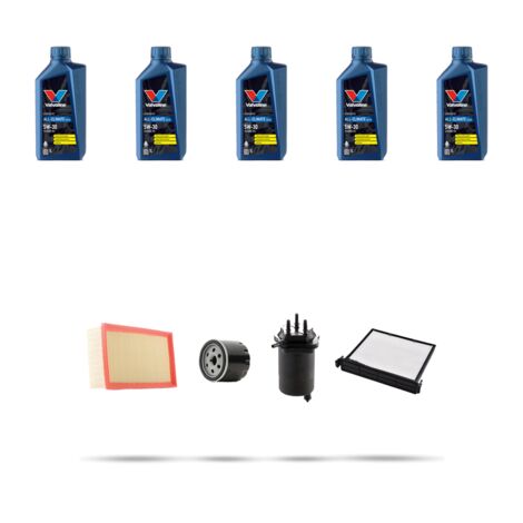 Kit tagliando 4 FILTRI e 5L OLIO compatibile con Nissan Micra III (k12) 1.5 dCI 63kw Dal 2006 al 2010 (1/5)