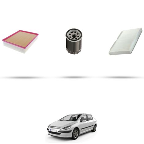 Kit tagliando 3 filtri compatibile con Peugeot 307 2.0 16V 130kw dal 2005 (1/4)