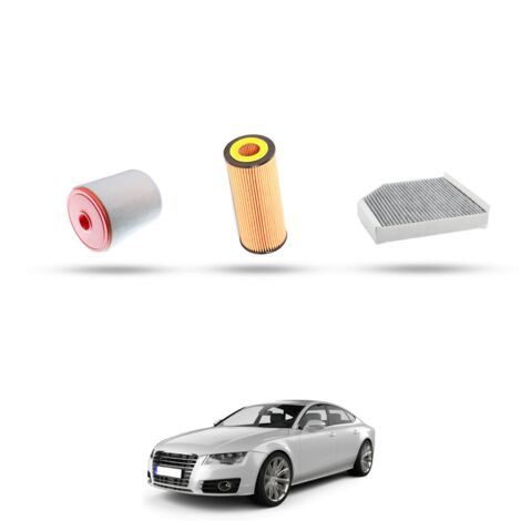 Kit Tagliando 3 filtri compatibile con Audi A7 (4GA,4GF) 3.0 tfsi 220kw dal 2010 (1/4)