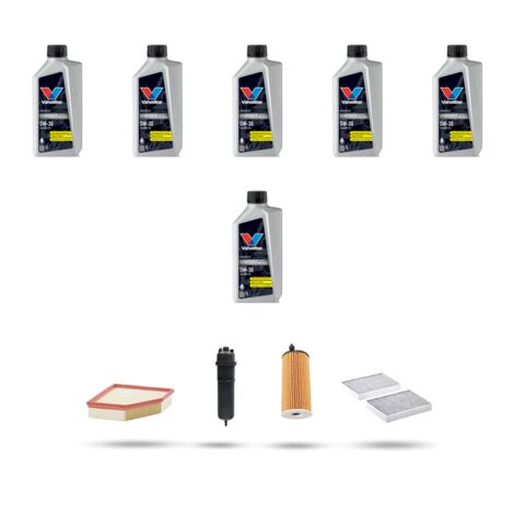 Kit tagliando 4 FILTRI e 6L OLIO compatibile con Bmw serie 5 (G30,G31,F90) 520d 140kw dal 2019 (1/5)