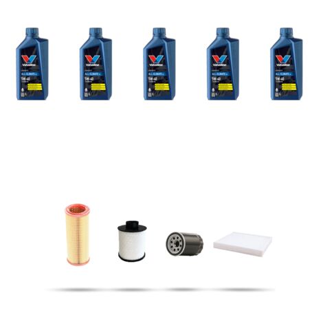 Kit tagliando 4 FILTRI e 5L OLIO compatibile con Fiat Punto II 1.9 JTD 63kw dal 2001 (1/5)