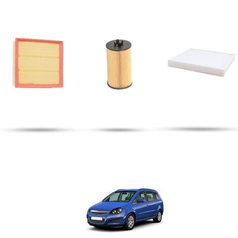 Kit tagliando 3 filtri compatibile con Opel Zafira B 1.8 88kw dal 2013 (1/4)
