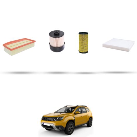 Kit tagliando 4 filtri compatibile con Dacia Duster II 1.5 Blue Dci 70kw dal 2018 (1/5)