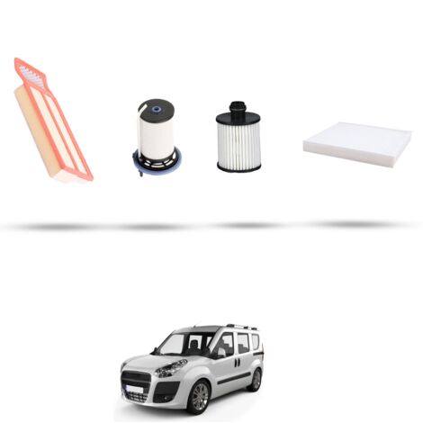 Kit tagliando 4 filtri compatibile con Fiat Doblo II 1.3 JTD Multijet 70kw dal 2016 (1/5)