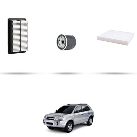 Kit tagliando 3 filtri compatibile con Hyundai Tucson 2.7I 129kw dal 2004 (1/4)
