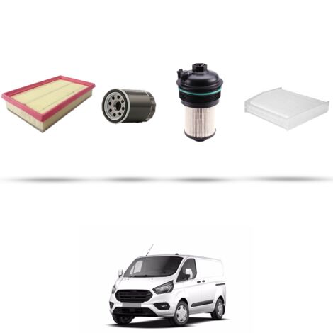 Kit tagliando 4 filtri compatibile con Ford Transit Custom 2.0 EcoBlue mHEV 96kw dal 2019 (1/5)