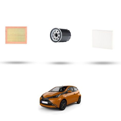 Kit tagliando 3 filtri compatibile con Toyota Aygo II 1.0 53kw Dal 2018 (1/4)
