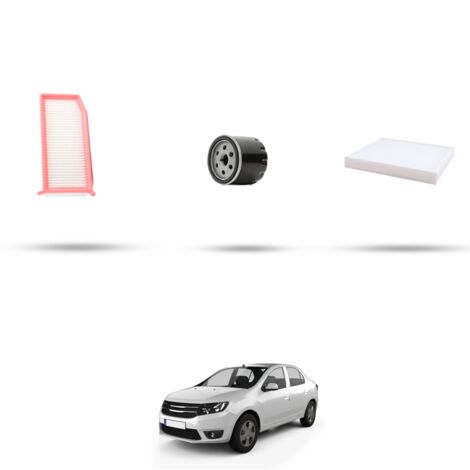Kit tagliando 3 filtri compatibile con Dacia Logan II 1.6 62kw dal 2013 (1/4)