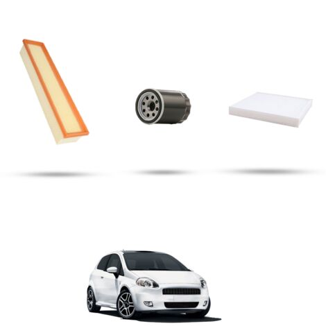 Kit tagliando 3 filtri compatibile con Fiat Grande Punto 1.2 8v 49kw dal 2005 (1/4)