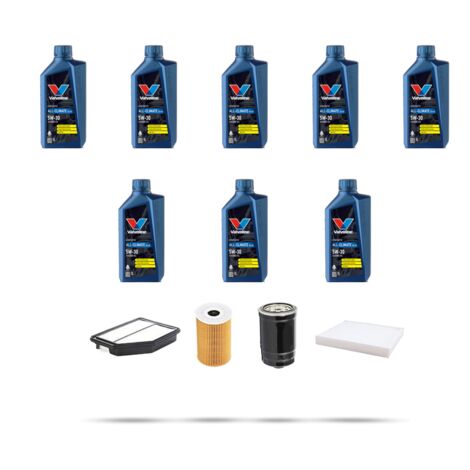 Kit tagliando 4 FILTRI e 8L OLIO compatibile con Kia Sportage III (SL) 2.0 CRDI 135KW 2014