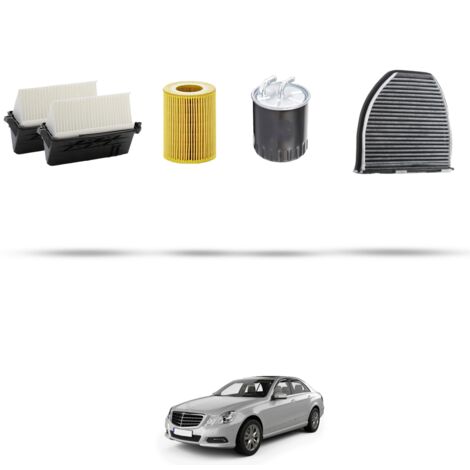 Kit tagliando 4 filtri compatibile con Mercedes Classe E (w212) 350cdi 195kw dal 2010 (1/5)