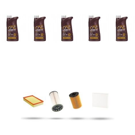Kit tagliando 4 FILTRI e 5L OLIO compatibile con VW Passat (3g2,3G5) 2.0 TDI 176kw Dal 2014 (1/5)
