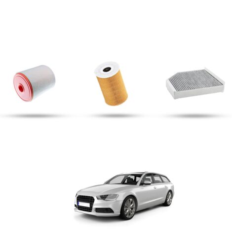 Kit Tagliando 3 filtri compatibile con Audi A6 (C7) 4.0 tfsi 412kw dal 2013 (1/4)