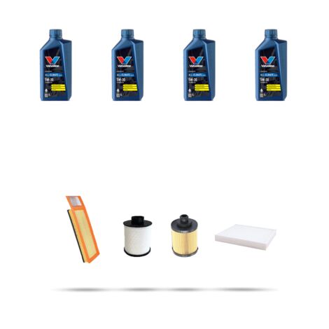 Kit tagliando 4 FILTRI e 4L OLIO compatibile con Lancia Ypsilon 1.3 Jtd 55kw dal 2006 (1/5)