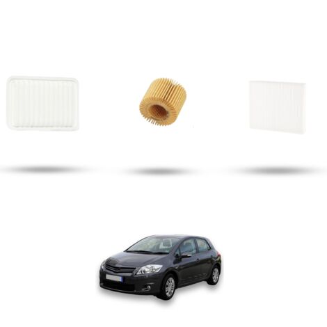 Kit tagliando 3 filtri compatibile con Toyota Auris I (E150) 1.33 VVT 74kw Dal 2007 (1/4)