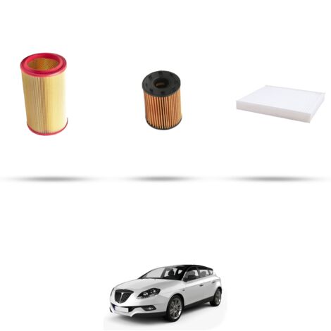 Kit tagliando 3 filtri compatibile con Lancia Delta III (844) 1.4 T-Jet 110kw dal 2008 (1/4)